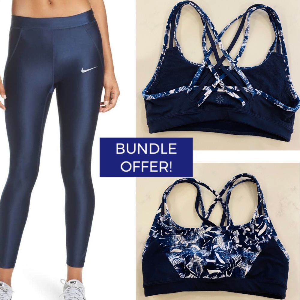 Nike Leggings with Athleta Sportsbra Bundle Size S